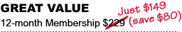 Great Value $149
